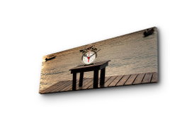 Wallity 3090CS-6 Reloj de Pared de Lienzo Decorativo Multicolor